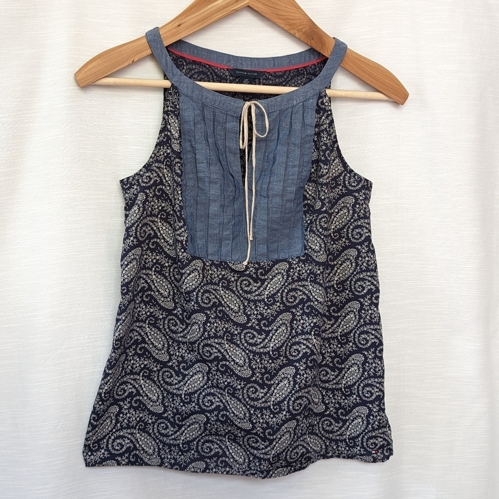 Tommy Hilfiger Lightweight‎ Cotton Chambray Tank Top